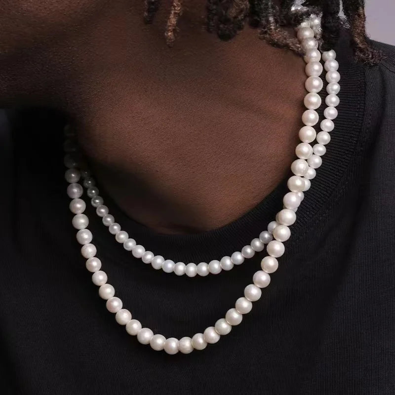 Rock Imitation Pearl Necklace oker Fashion Party Jewelry Gift