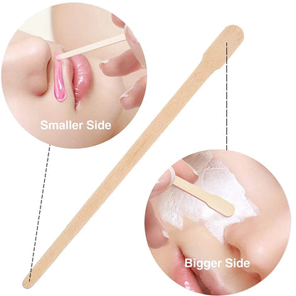 100PCS Woman Wooden Hair Removal