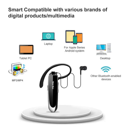 New Bee Bluetooth Headset V5.0 Wireless Earpho Earpiece