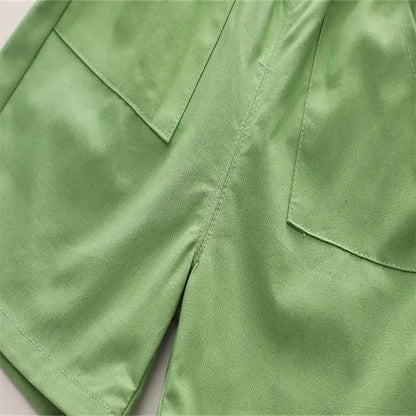 Summer Casual Newborn Baby Boys Toddler Big Dinosaure Short Sleeve Tops Pants 2Pcs/set Cotton Kids Outfits Clothing