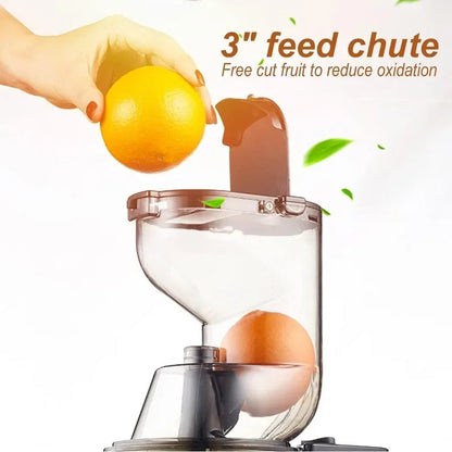 OverTwice Slow Masticating Juicer Cold Press Juice Extractor