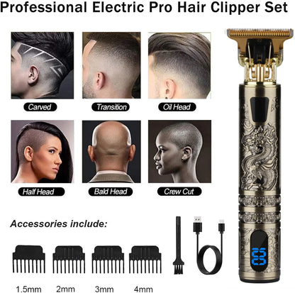 T9 LCD Electric Hairder Hair Precision Trimmer for Men