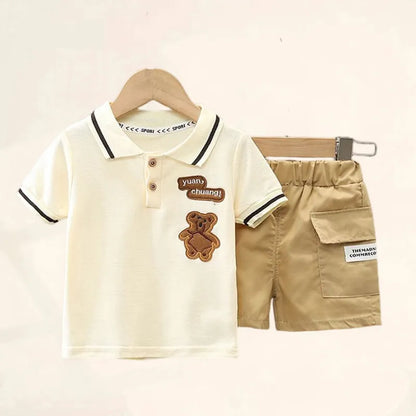 Baby Boy Clothes Set T-shirt+Shorts Kids Boy