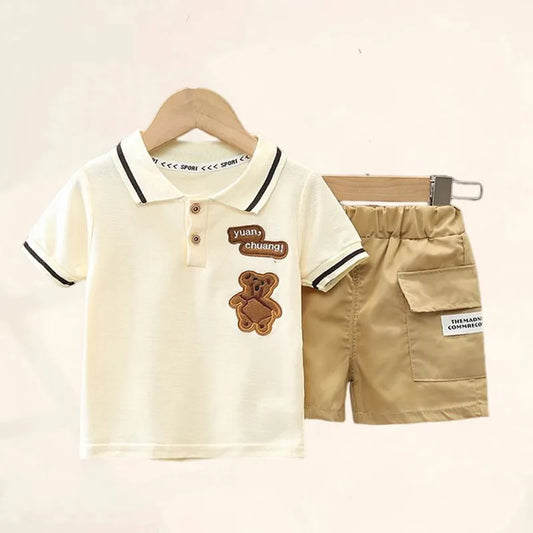 Baby Boy Clothes Set T-shirt+Shorts Kids Boy