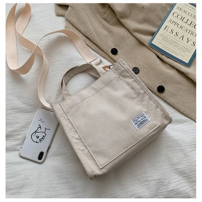 Autumn Corduroy Casual Women's Tote Shoulder