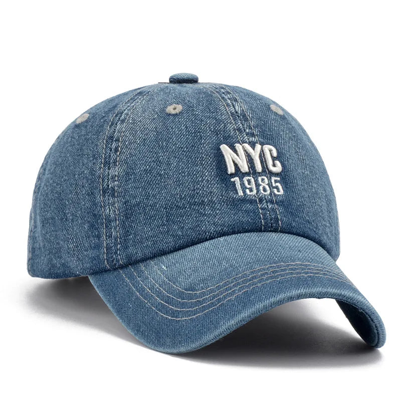 2024 Denim Baseball Cap Men Women Embroidery