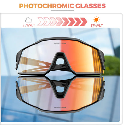 KAPVOE Red Photochromic  Glasses UV400 Outdoor