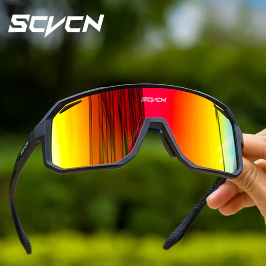 SCVCN Cycling Glasses Bike Sunglasses Men UV400 Eyes Bicycle