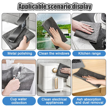 3/5/10 Pcs  Cleaning Rag for Kitchens Glass Cars