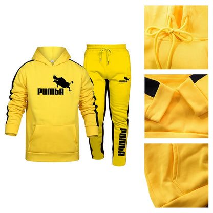 Mens Tracksuit Hooded Casual Sports Hoodie Set 2023 Hot Sale