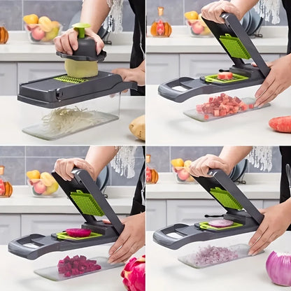12 in 1 Multifunction Vegetable Slicer Cutter Shredders
