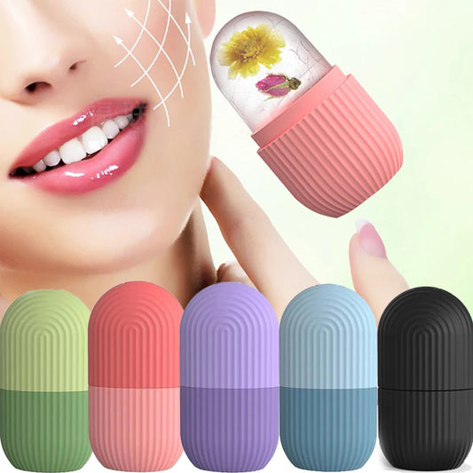 Silicone Ice Facial Roller Skin Care Beauty LiftinBalls Face Massager Skin