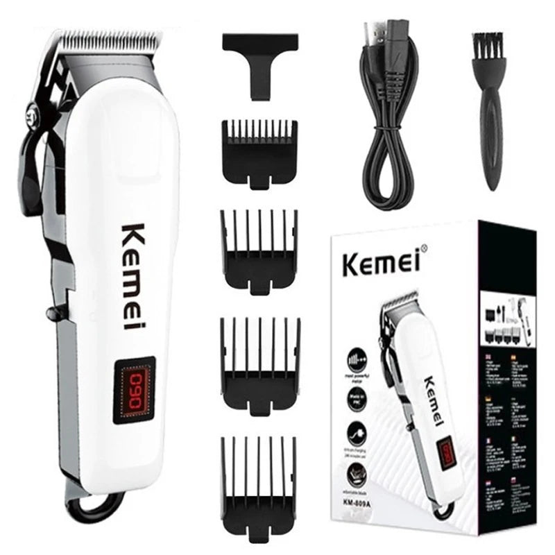 Kemei Professional hair clipper cordless hair trimmer beard