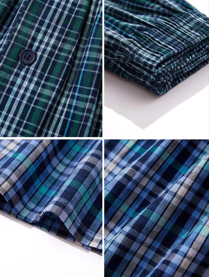 JupiterSecret 6 Pcs Men's Woven Boxer Shorts, Elastic Waistband Random Color