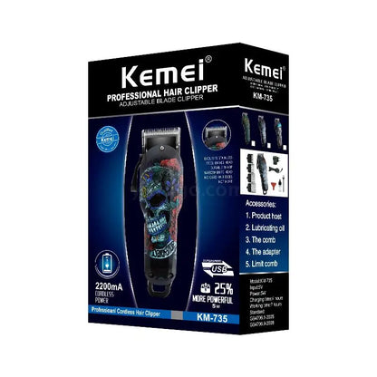 Kemei Cordless hair clipper professional hair