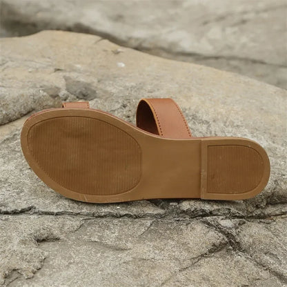 Women Leather Flip Flops  Designer Sandals