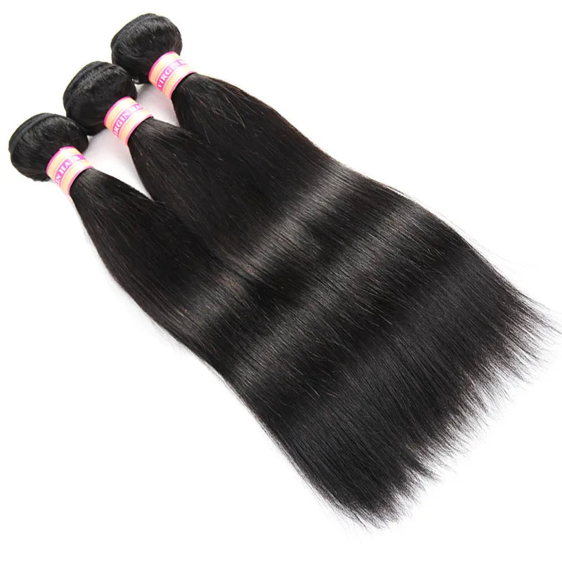 Straight Human Hair Bundxtensions 10-30 Inch Bone Straight Bundles