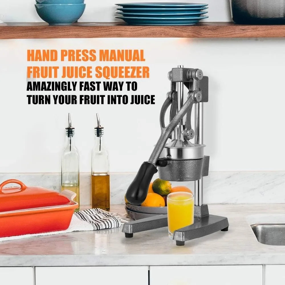 Heavy Duty Cast Iron Hand Press Manual Orange