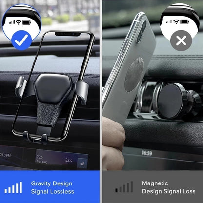 Gravity Car Holder For Phone Air Vent Clip Mount Mobile