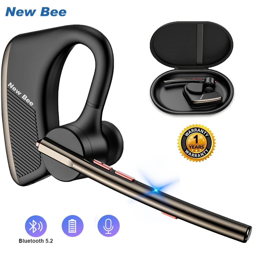 New Bee M50 Wireless Bluetooth free Earbuds CVC8.0 Noise Cancelling