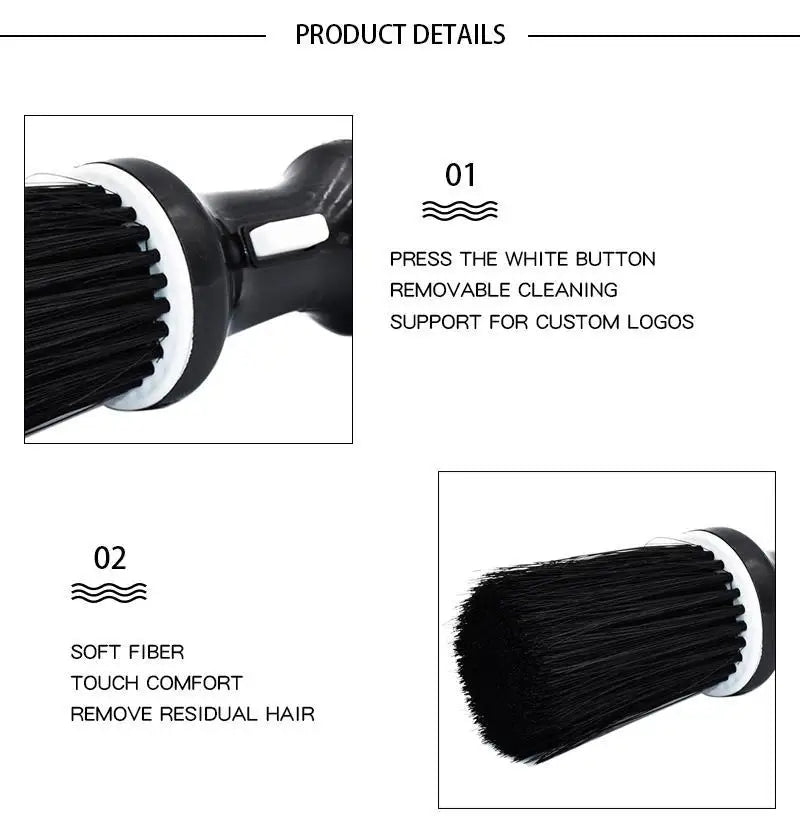 Soft Hair Brush Neck Face Duster Barber Salon Hairdressing Styling Tool