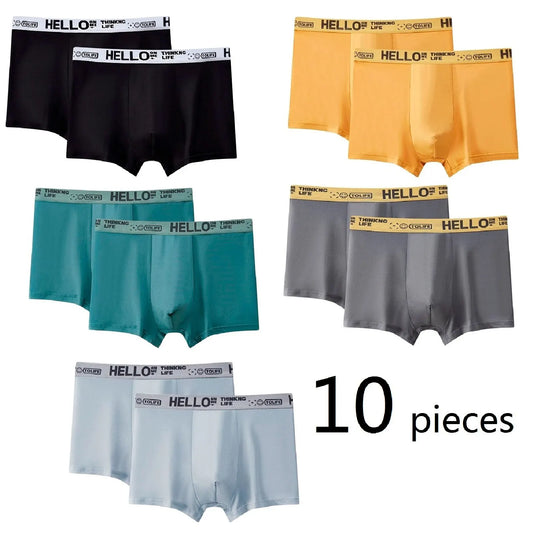 10 Pieces Men Boxers Shorts Underpants Underwear 2XL 3XL 4XL