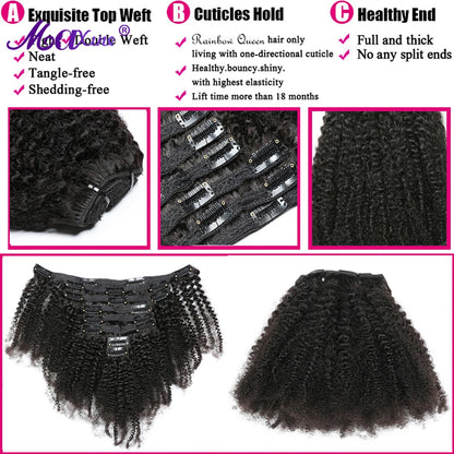 Maxine 4A 4B Hair Kinky Curly Clip In Hair  Curly