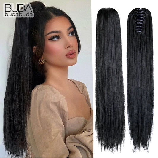 22Inch Synthetic Ponytail Hair Extension Long