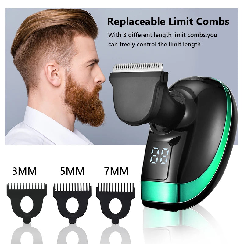 5 In 1 4D Men's Rechargeable Bald Head Electric Shave