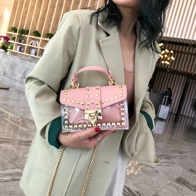 2022 New Chains Rivet Women Handbags