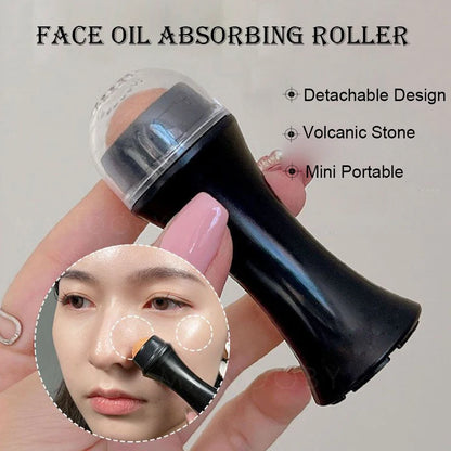 1pcs Face Oil Absorbing Roller Skin Care Tool Volcanic