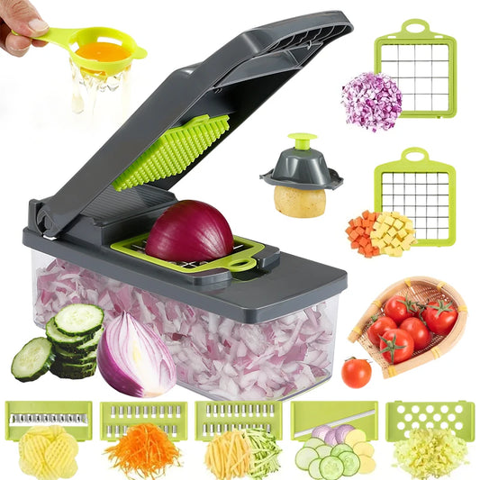 Multer Kitchen Vegetable Slicer Dicer Cut