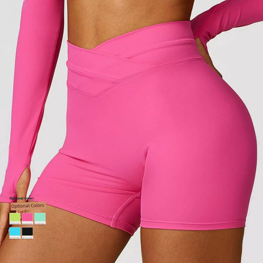 2024 Fashion Skinny Hip Raise Yoga Shorts  Running