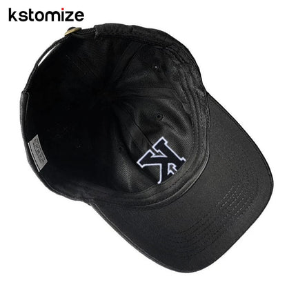 Letters A-Z Embroidery black White Baseball Cap High Quality Soft Cotton Fashion Men Women Sport Visors Adjustable Snapback Caps