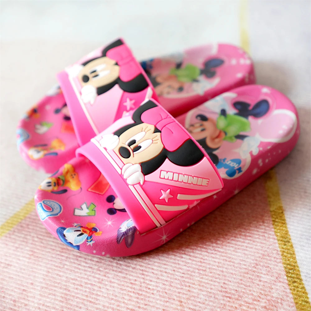 New Summer Children Sandals Kids Cartoon Minnie Toi-Slips