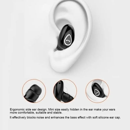 YX01 Mini Invisible Ture Wireless Earphones Bluetooth Headphone Handsfree Hifi Stereo HD Call Headset TWS Earbud With Microphone