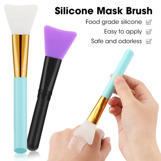 2PCS Silicone Facial Mask Brush DIY Film Adjusting Beauty Tool