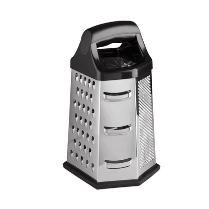 Professional Box Grater Stainless Steel with 6 er Manual Cheese Slicer