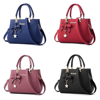 Fashion Solid Color With Bow One Sho For Women