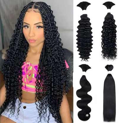 Braiding Hair Human Bulk Hair Deep WaDeep Wave Human