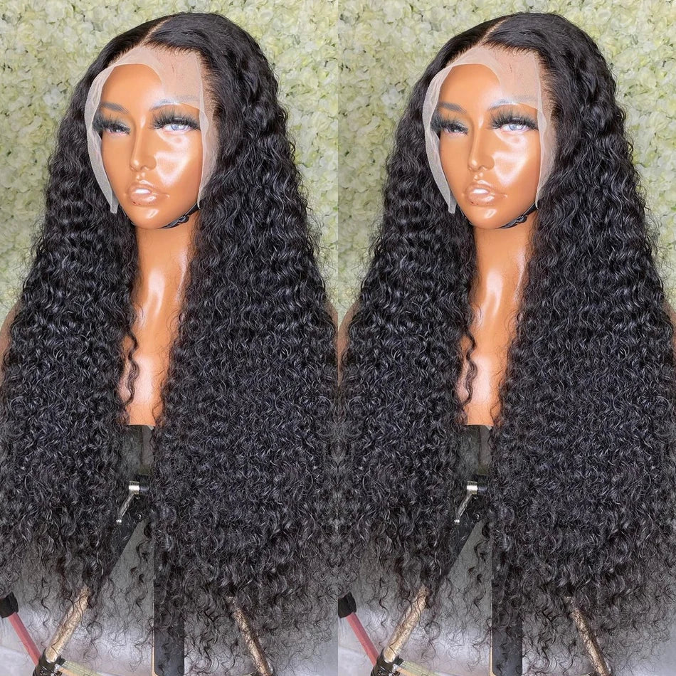 Deep Wave Frontal Wig 13x4 13x6 Hd Tran28 30 Inch Curly