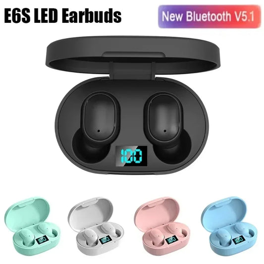 E6S Wireless Bluetooth Earphones TWh Microphone Headphones For iPhoNE