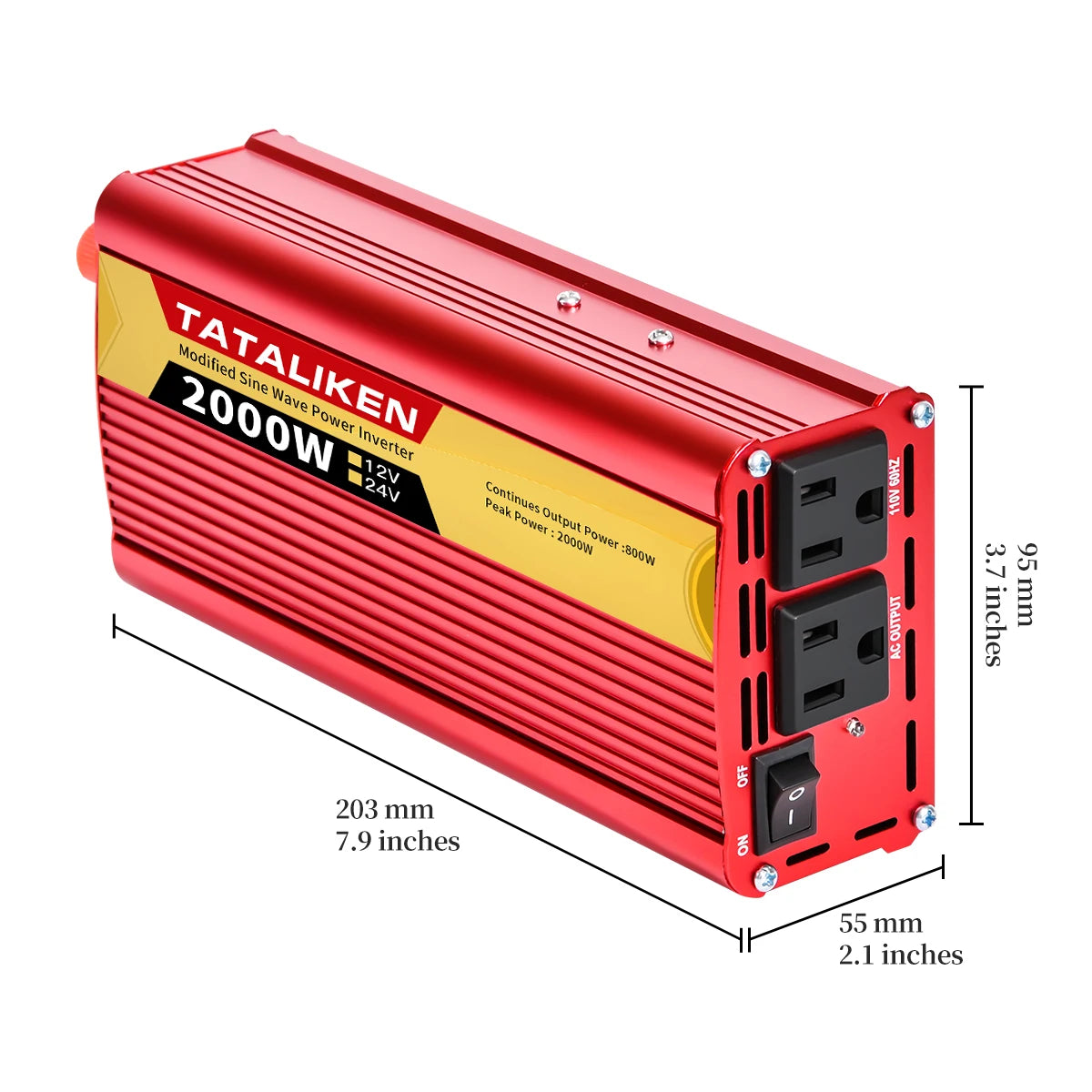 DC12V/24V To AC 110V 60HZ Modified Sine Wave