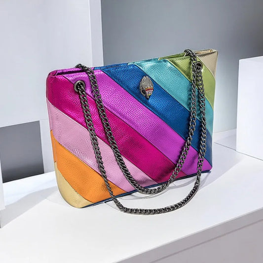 Tote Bag Women Kurt Geiger Eagle Head Rainbow Large-Capacity Women's Shoulder Bag Luxury Designer Messenger Bag Handbag New