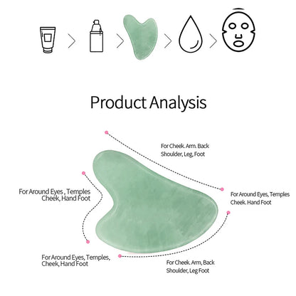 Rose Quartz Powder Crystal Jade Roller Massage Spa Pink Face Massagers gua sha Natural Stone guasha Beauty Tool Facial Lift Up