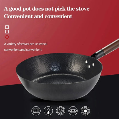 28cm Wok Pan Steak Cooking Pot Non Stic Wok Pan