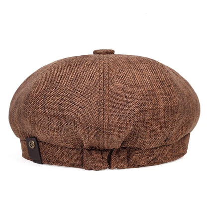 New Men Casual Newsboy Hat Spring Sumoctagonal Cap
