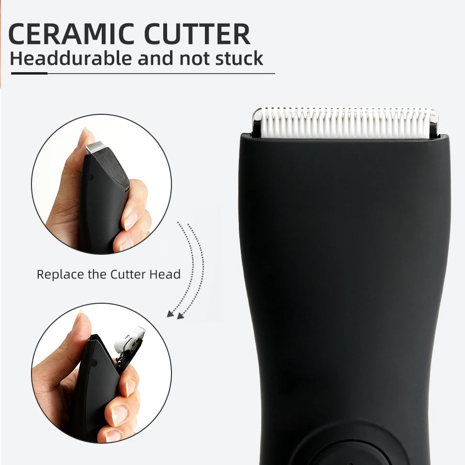 Mens Body Hair Trimmer for Men Balls Women Lady Shaver