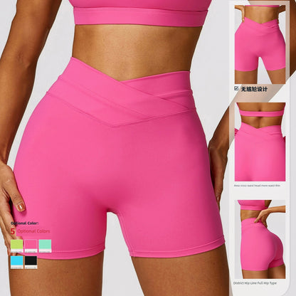 2024 Fashion Skinny Hip Raise Yoga Shorts  Running