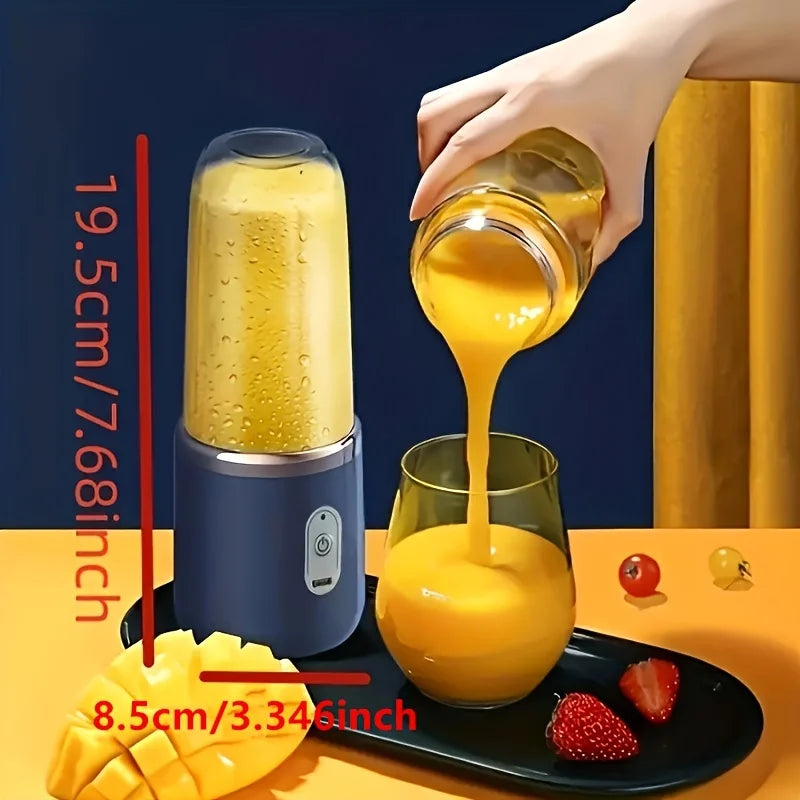 Double Cup Multifunction Usb Fruit Mixers Juicers Pe Juice Maker